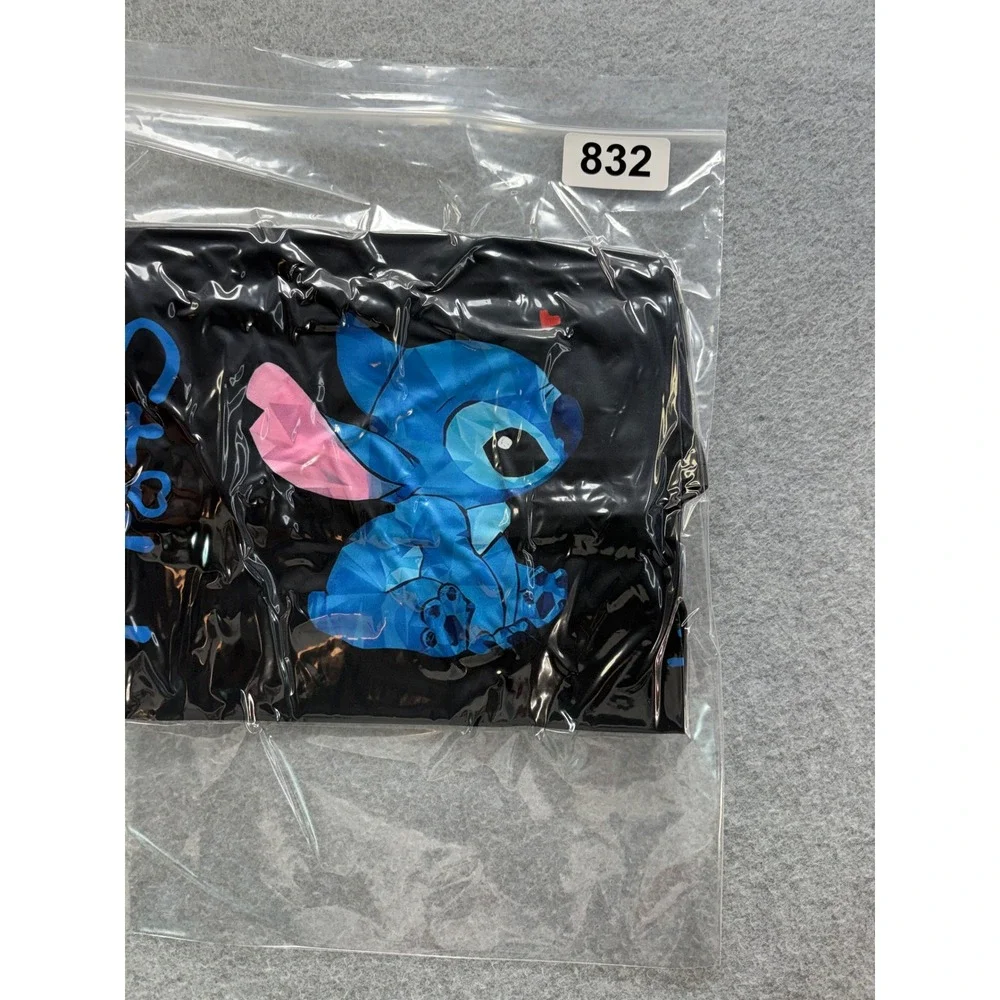 Disney Lilo & Stitch Black Tank Top Sleeveless Graphic Tee 6XL‎ Plus Size
